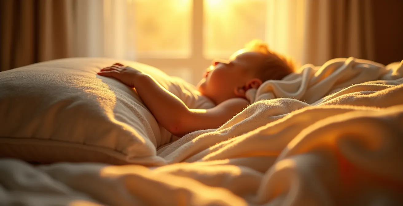 Child's bedroom showing gradual morning light transition for gentle awakening